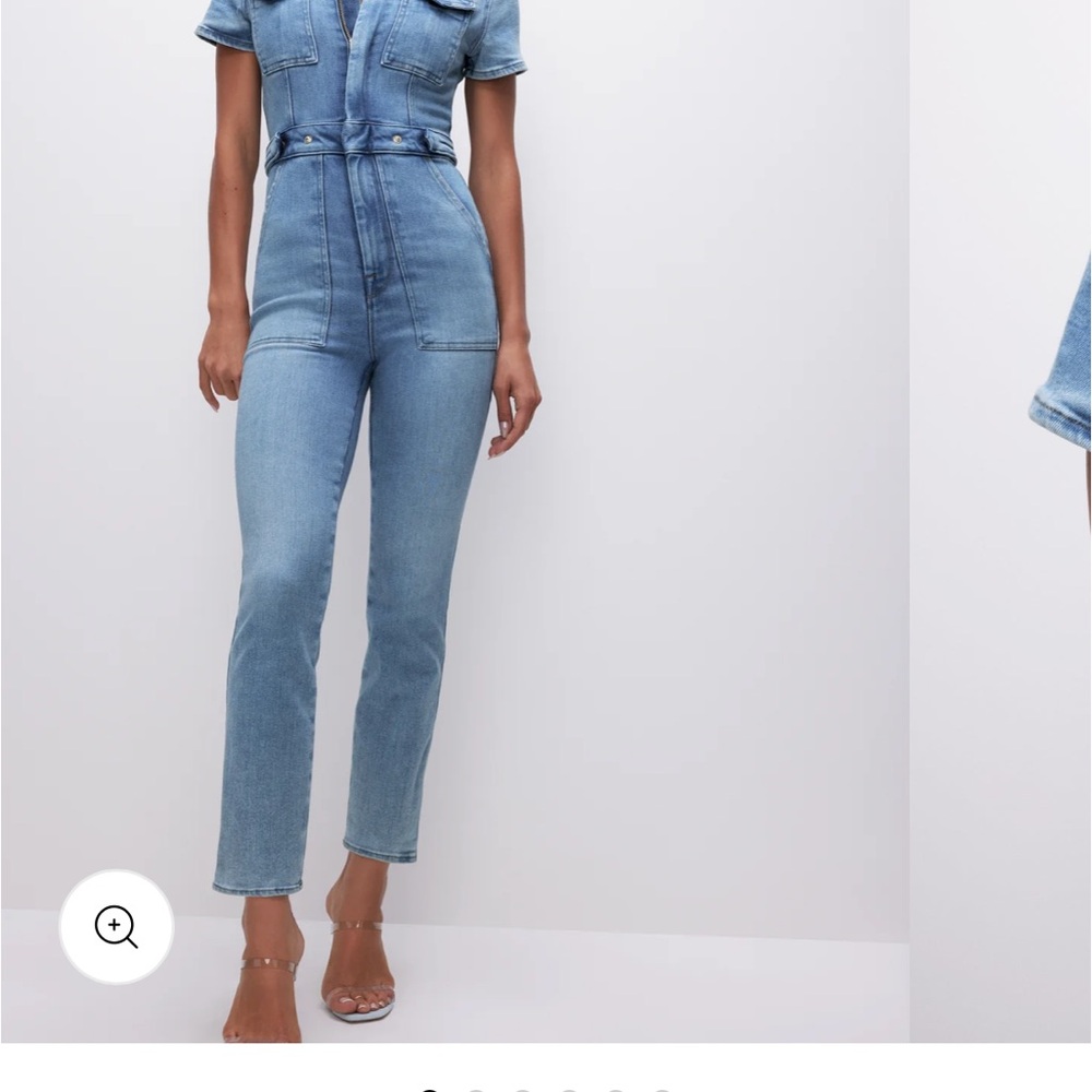 Good American Blue Denim Jumpsuit Size Small / Size S